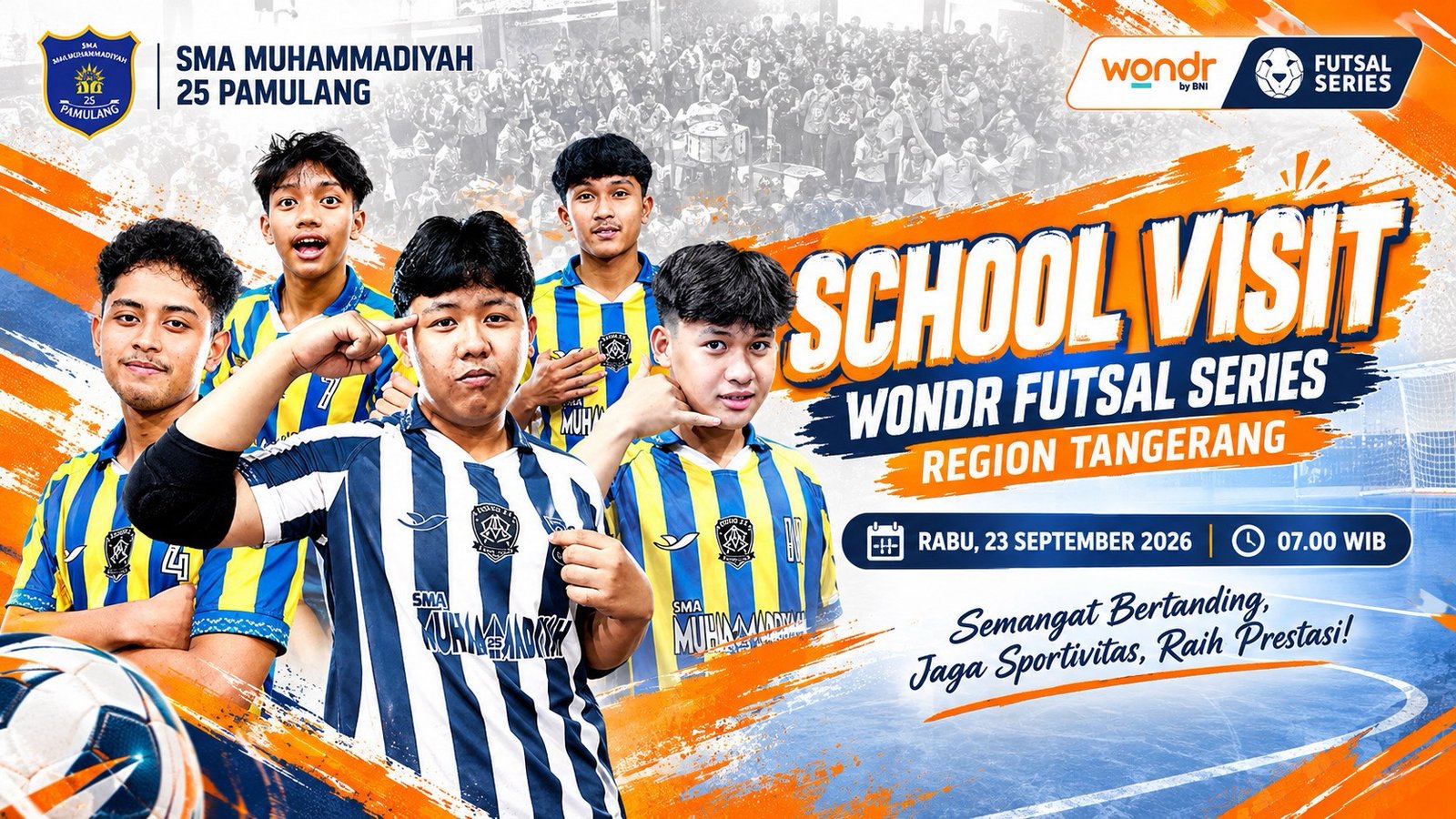 Futsal Series School Visit Sapa SMAM Duma: Tari Tradisional, Mini Games, dan Sorak Ultras yang Bikin Sekolah Bergemuruh!